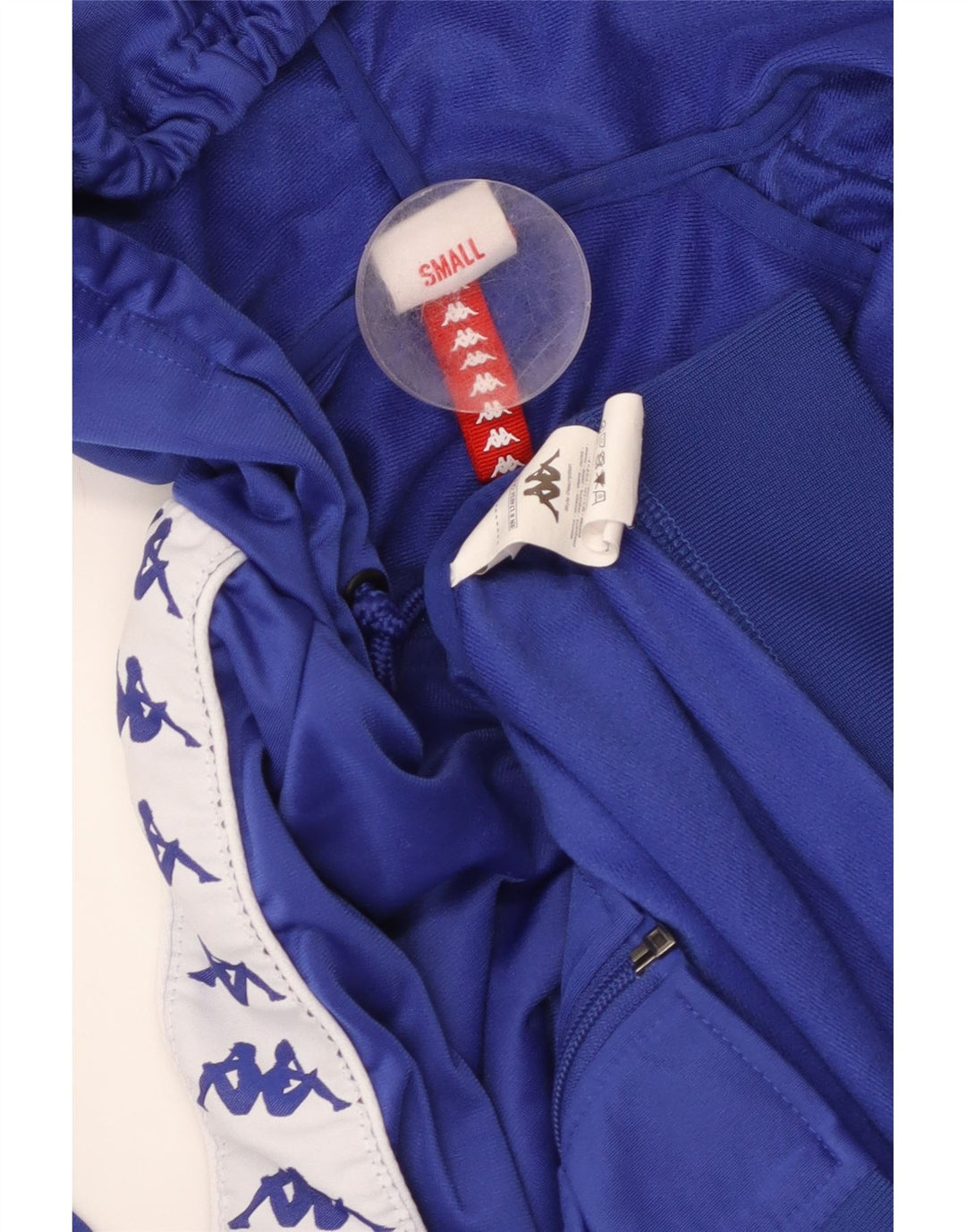 KAPPA Женский свитер с капюшоном на молнии с графическим рисунком, Великобритания, 10, маленький синий, цветной блок