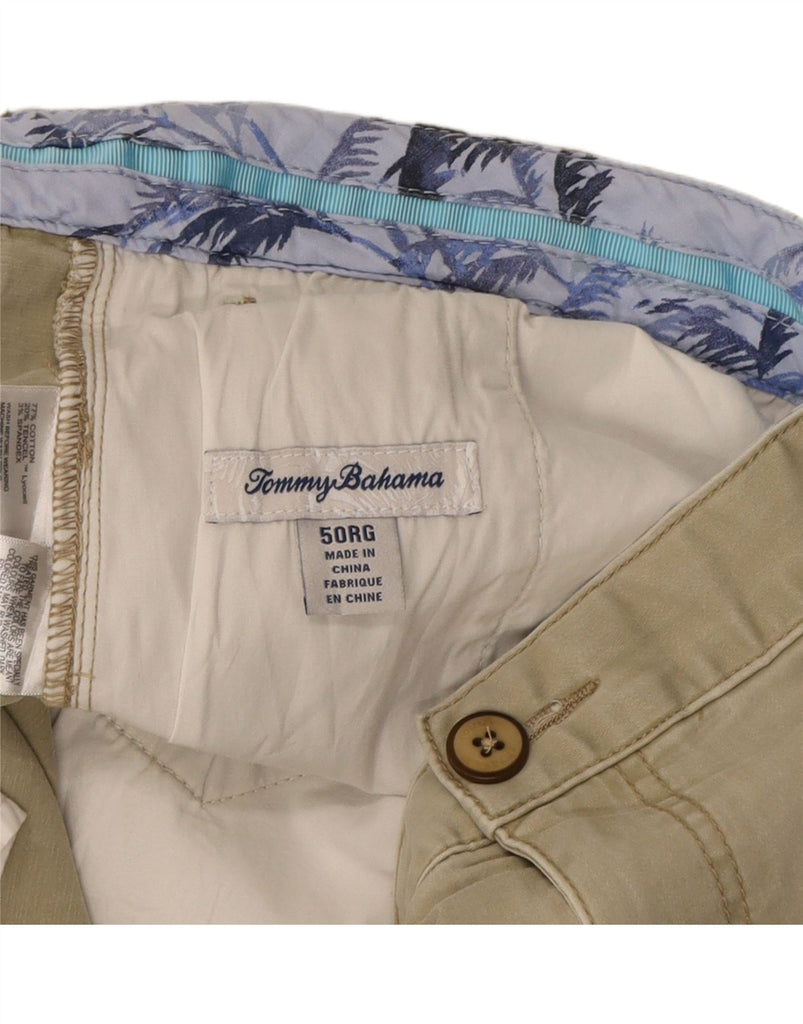 TOMMY BAHAMA Mens Chino Shorts W50 4XL Beige Cotton Vintage Tommy Bahama and Second-Hand Tommy Bahama from Messina Hembry 