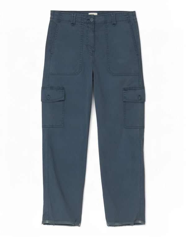 Женские прямые брюки карго Marks & Spencer UK 8, маленькие W26 L25, синие