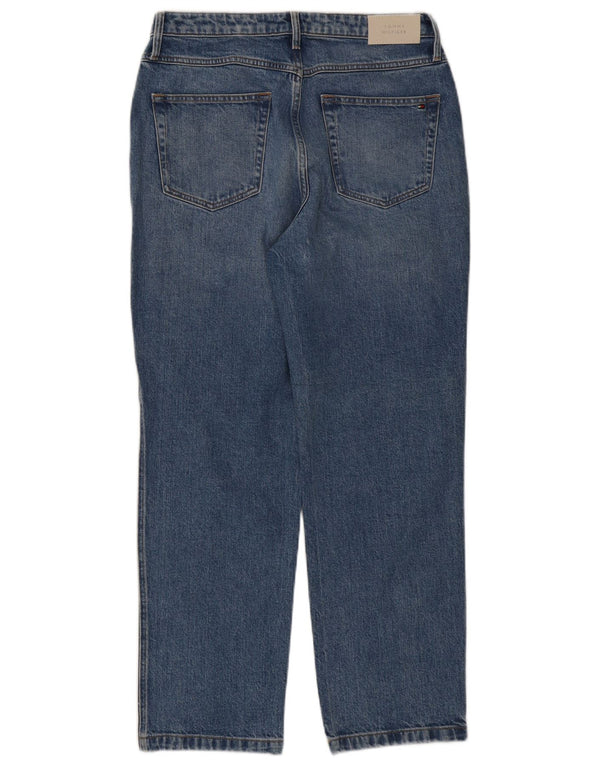 TOMMY HILFIGER Женские прямые джинсы классического кроя с завышенной талией W31 L28 синие