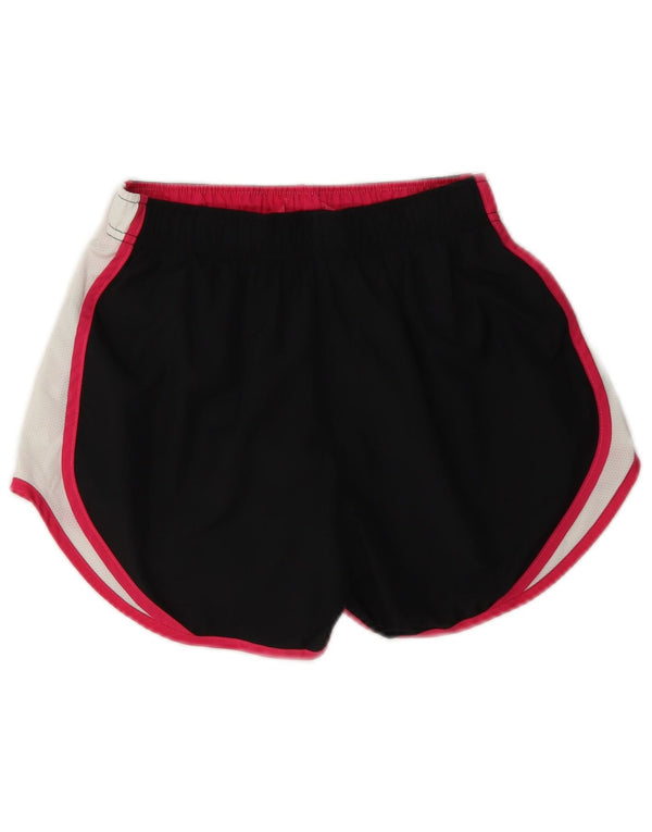 Женские спортивные шорты Nike Dri Fit UK 4 XS, черные, полиэстер с цветными блоками