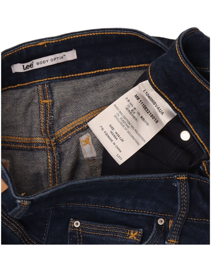 Женские джинсы скинни LEE W28 L29, синий хлопок