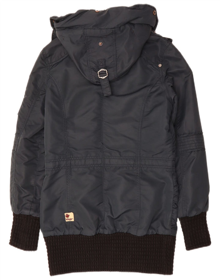 Мужская парка KHUJO с капюшоном UK 38 Medium Navy Blue