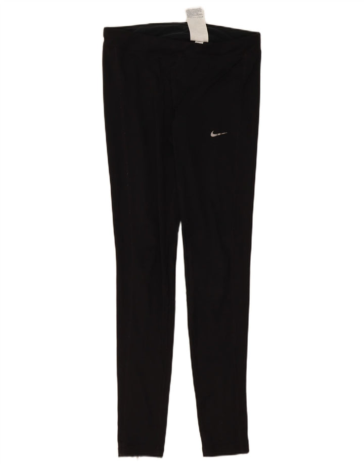 Женские леггинсы NIKE Dri Fit UK 12, средний черный полиэстер