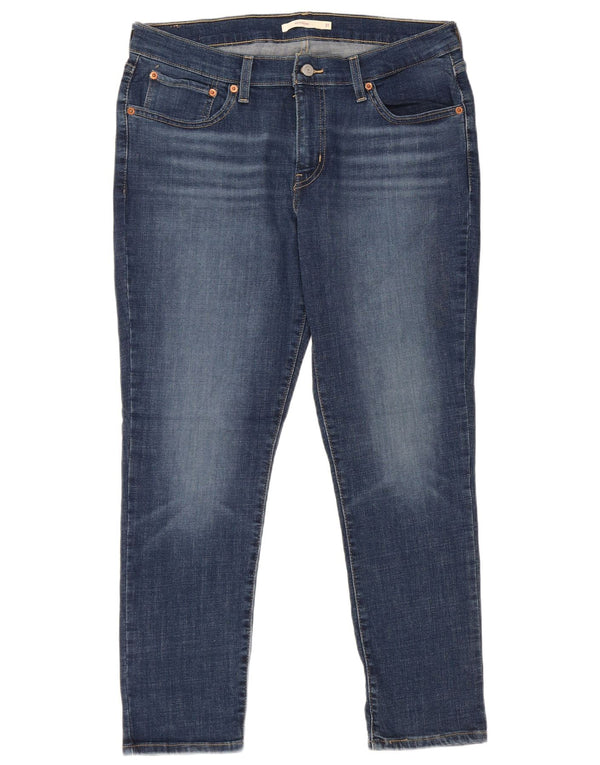 Женские узкие джинсы-бойфренды Levi's W31 L27, синие, хлопок