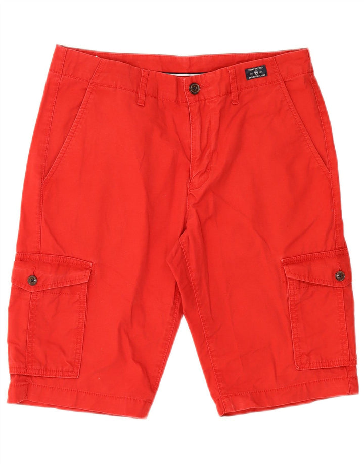 Мужские шорты карго Tommy Hilfiger W31, средний красный хлопок