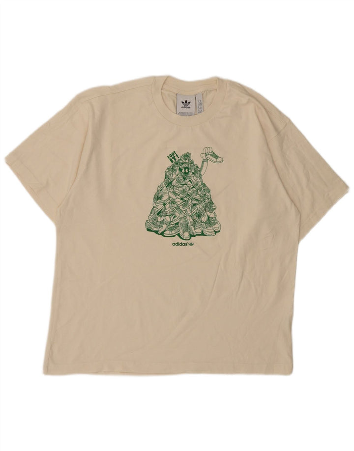 Мужская футболка с рисунком Adidas Top Medium White