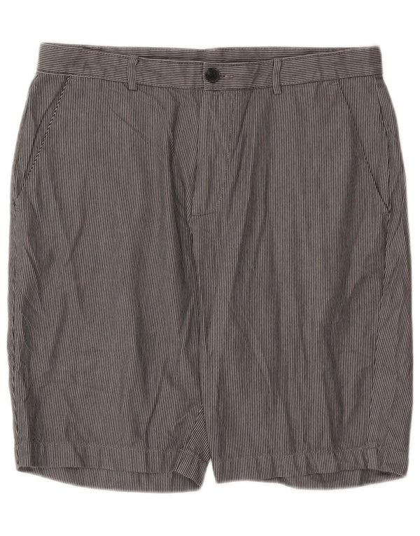 Мужские шорты чинос Calvin Klein W32, хлопок среднего серого цвета в тонкую полоску