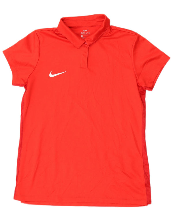 Женская рубашка-поло Nike Dri Fit UK 14, большая красная