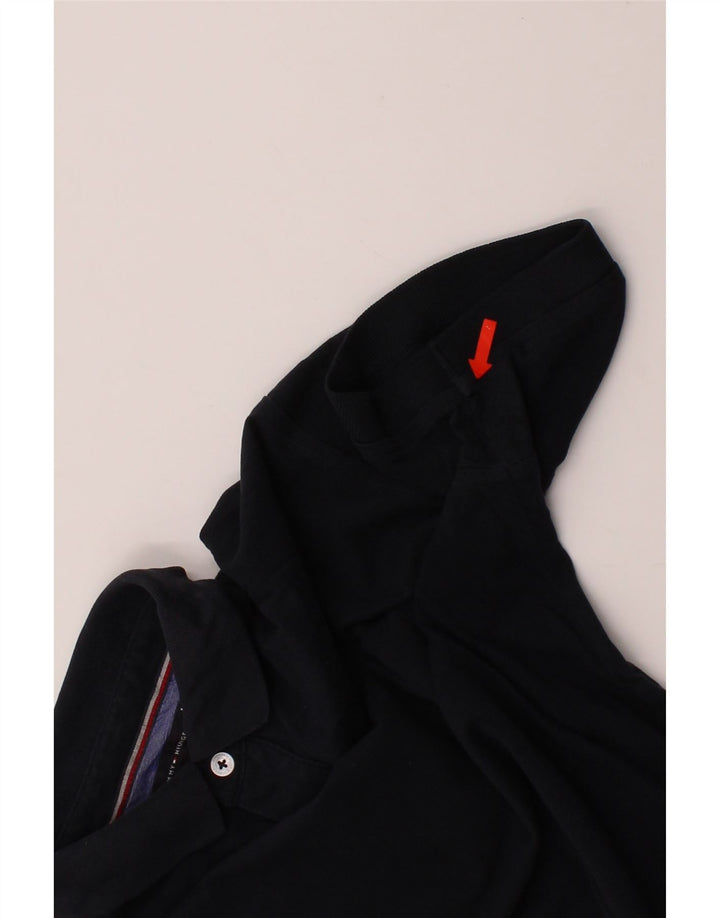 TOMMY HILFIGER Mens Regular Fit Polo Shirt Medium Navy Blue Cotton Vintage Tommy Hilfiger and Second-Hand Tommy Hilfiger from Messina Hembry 