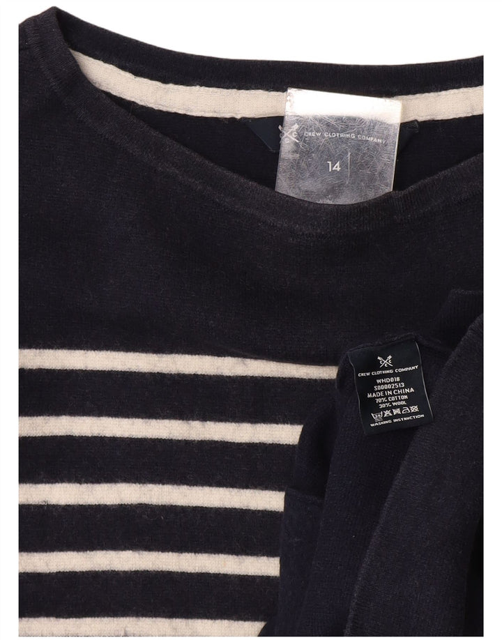 ОДЕЖДА ДЛЯ ЭКИПАЖА Женский джемпер с вырезом «лодочка» UK 14 Средний темно-синий