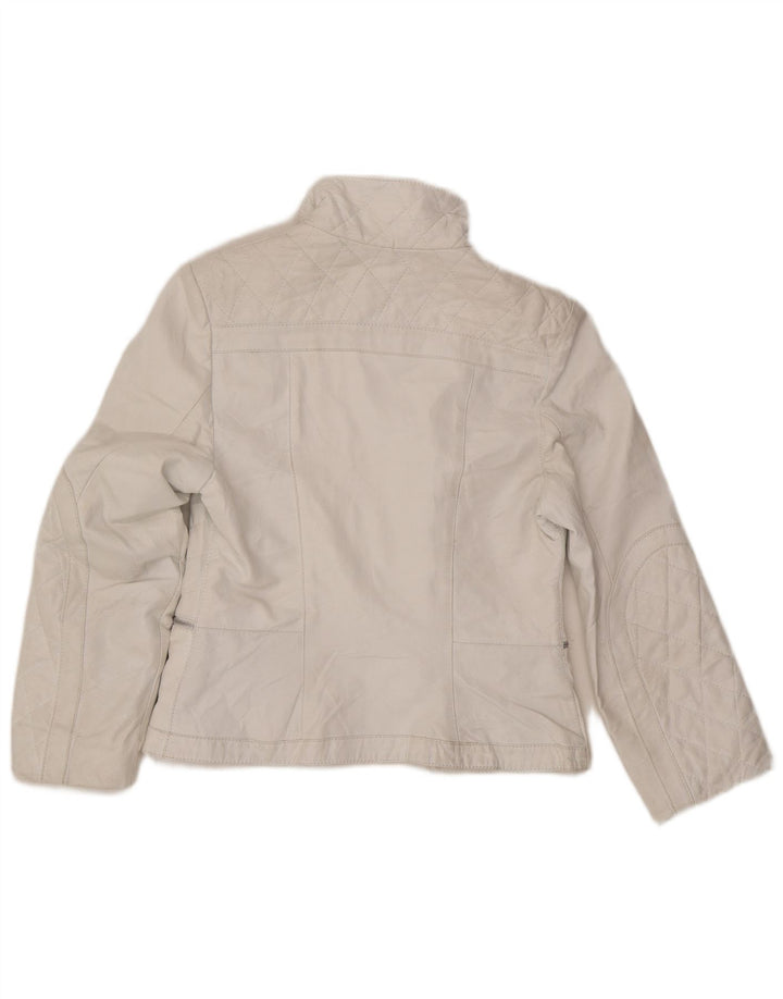 Женская кожаная косуха Mitici Anni UK 18 XL, белая
