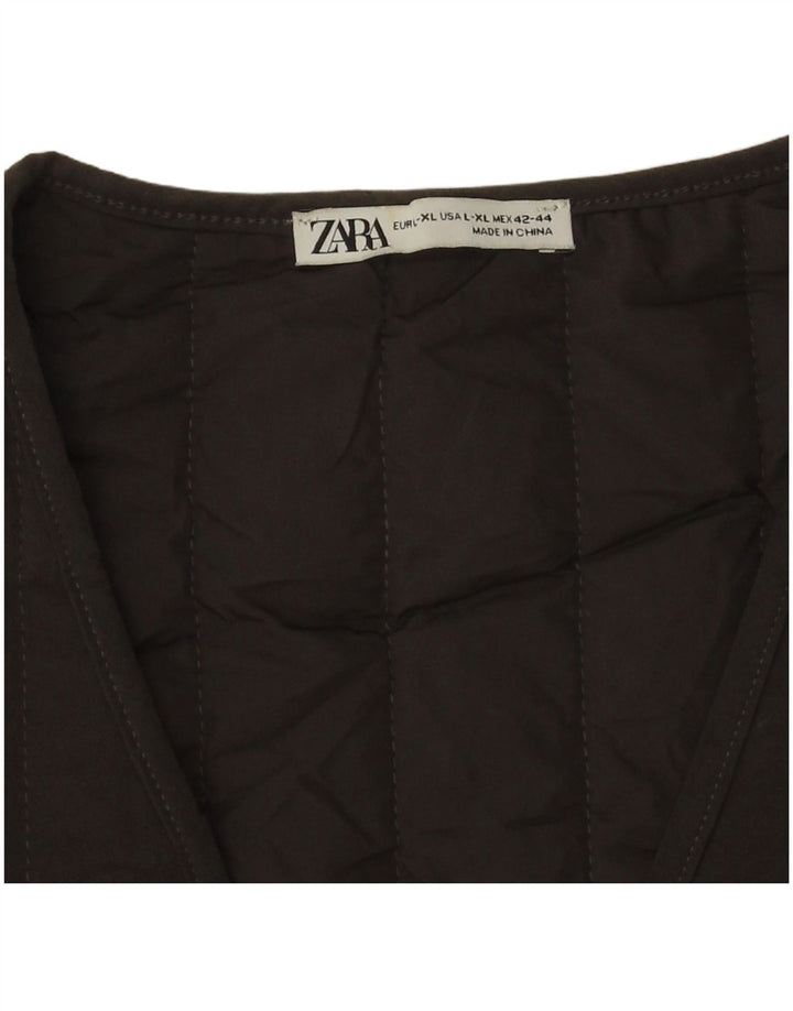 Мужской утепленный жилет Zara UK 40, большой серый полиэстер