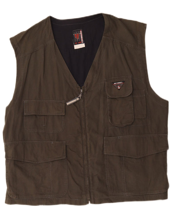 Мужской жилет MC Kee's Utility Gilet UK 42 XL, коричневый хлопок