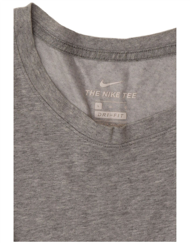 Мужская футболка NIKE Dri Fit, большая, серая