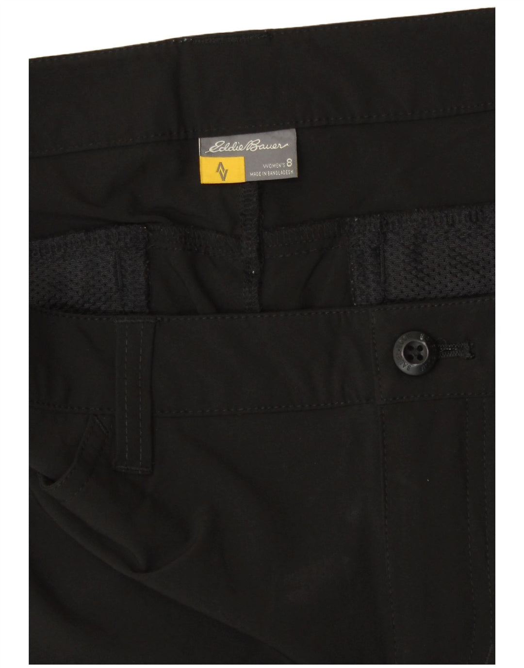 Женские шорты карго Eddie Bauer US 8 Medium W30, черные, полиэстер