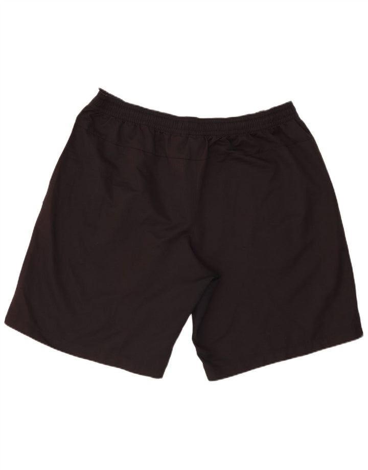 Мужские спортивные шорты Nike 2XL, черные, полиэстер с цветными блоками