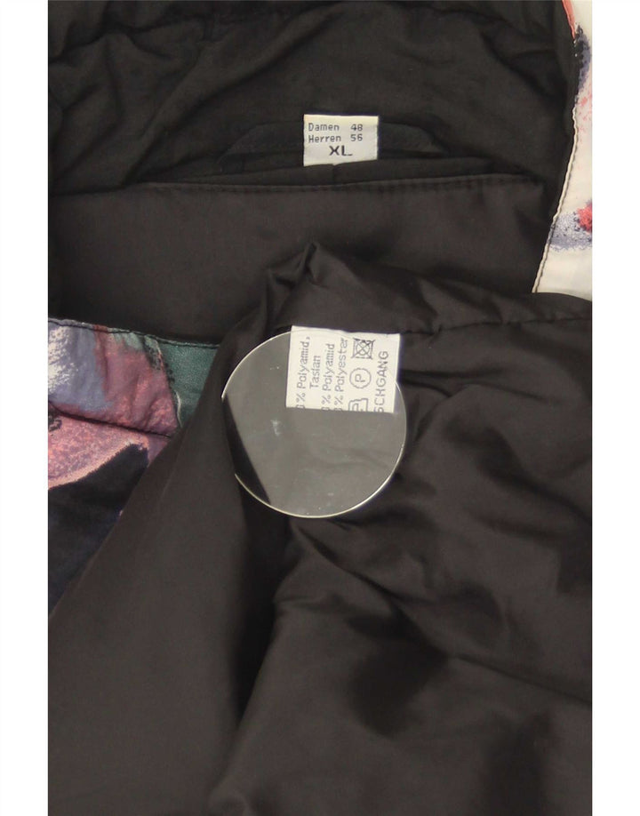 Винтажная мужская ветровка с абстрактным узором, Великобритания, 42 XL, разноцветная