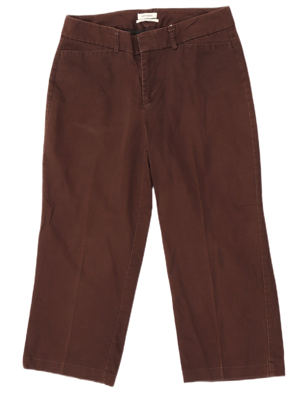 Женские капри Dockers со средней посадкой и пышными формами, США 6, средние W30 L22, коричневые