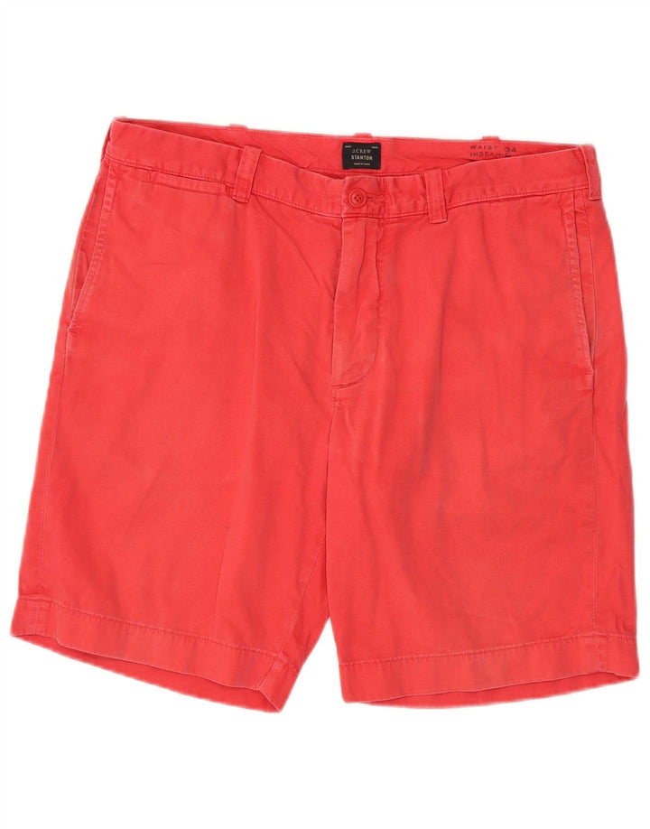 Мужские шорты чинос J. CREW Stanton W34, большие розовые, хлопок