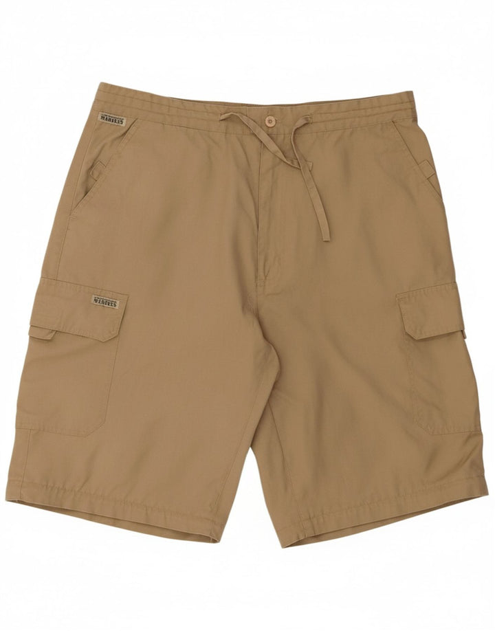 VINTAGE Mens Cargo Shorts W34 Large Beige