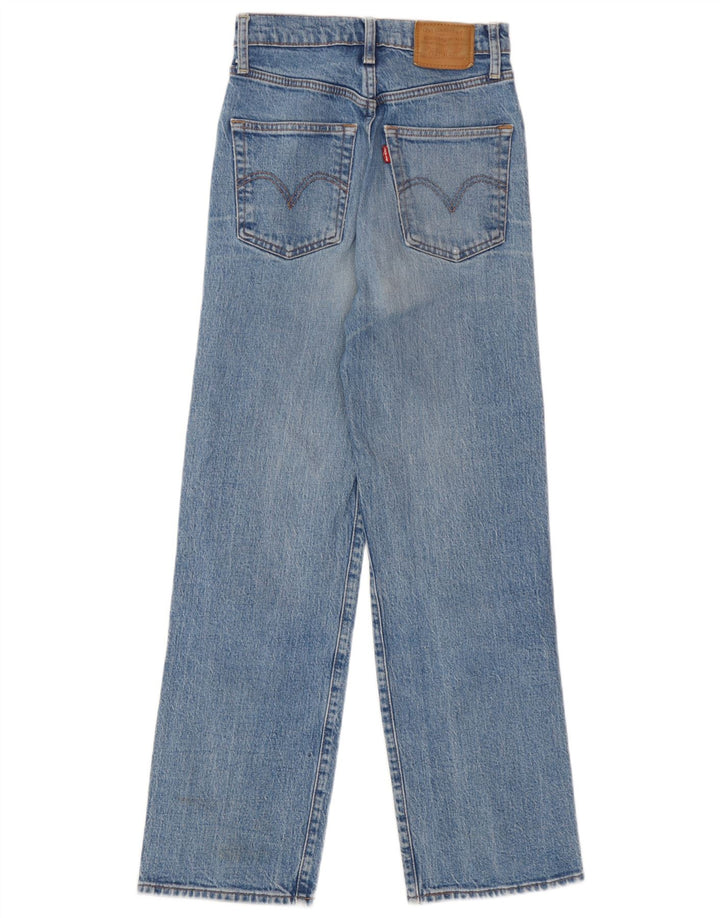 Женские джинсы Levi's с высокой талией W25 L27, синий хлопок