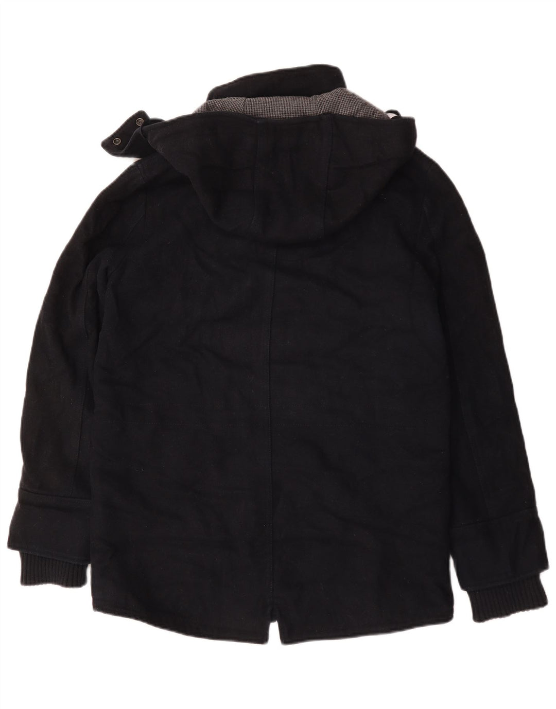 Мужская парка Superdry с капюшоном UK 36, маленькая, темно-синяя, шерсть