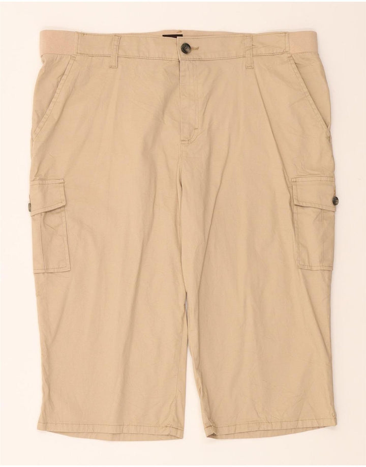 LEE Womens Bermuda Cargo Shorts US 18 2XL W38 Beige Cotton Vintage Lee and Second-Hand Lee from Messina Hembry 