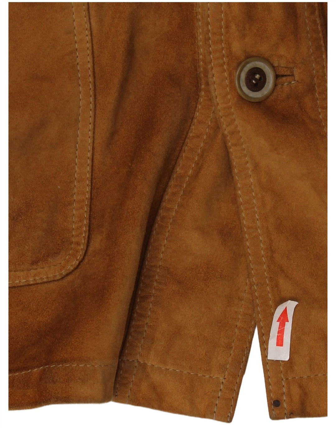 ASGARD Мужское замшевое пальто UK 42 XL Коричневое