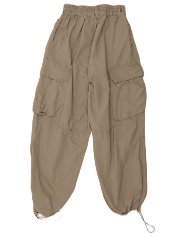 Женские брюки-карго свободного кроя Zara XS W25 L25, зеленый нейлон