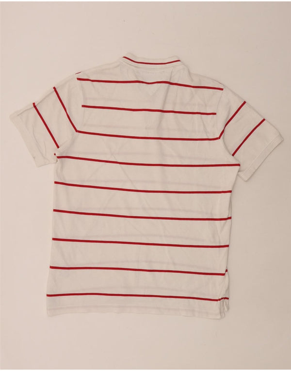 TOMMY HILFIGER Мужская рубашка-поло приталенного кроя 2XL, хлопок в белую полоску