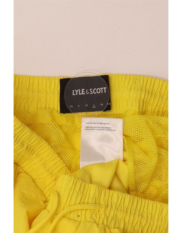 Мужские шорты для плавания Lyle & Scott, большие желтые нейлоновые