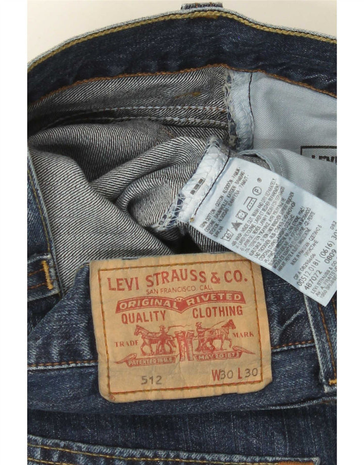 Мужские джинсы Levi's 512 Bootcut W30 L30 синие, хлопок