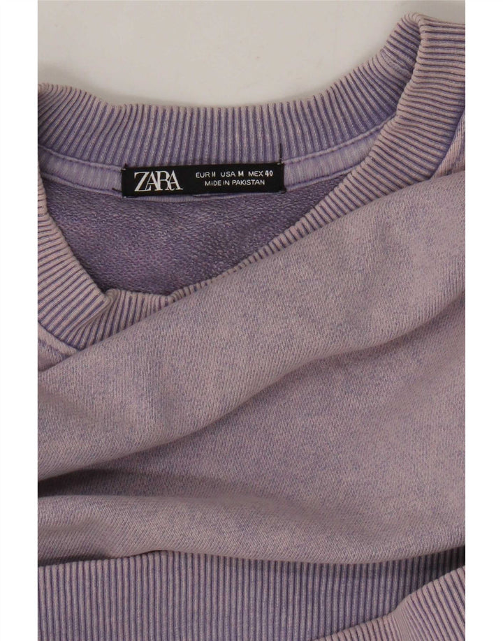 Zara Мужской джемпер свободного кроя, средний фиолетовый
