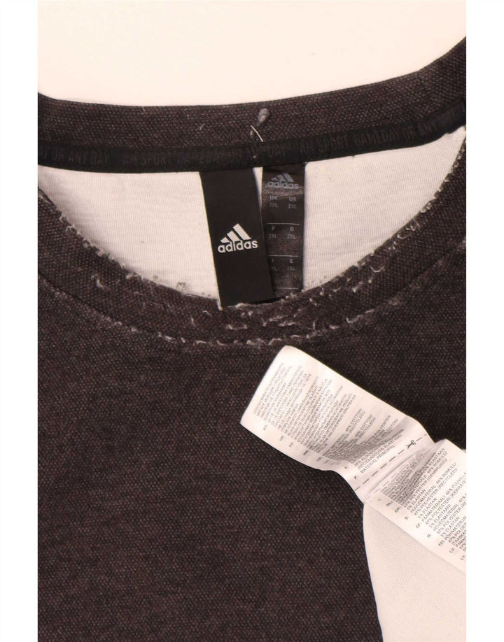 Мужской свитер Adidas Джемпер 2XL Серый Хлопок