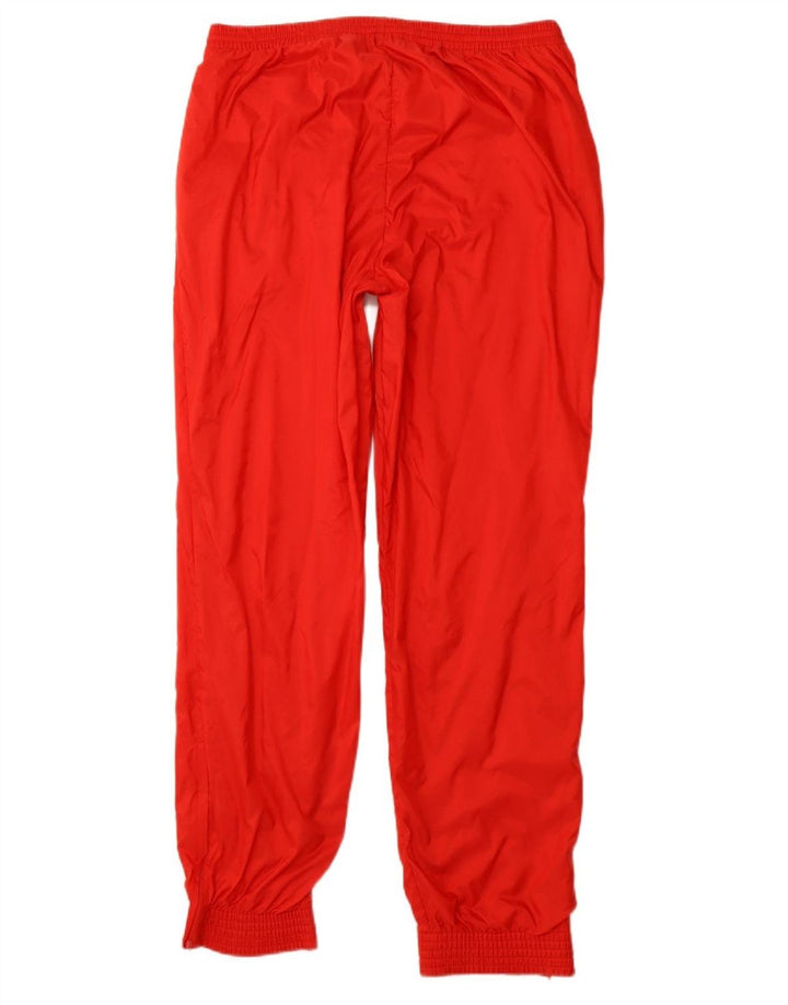 ADIDAS Mens Tracksuit Trousers Joggers Large Red Polyamide