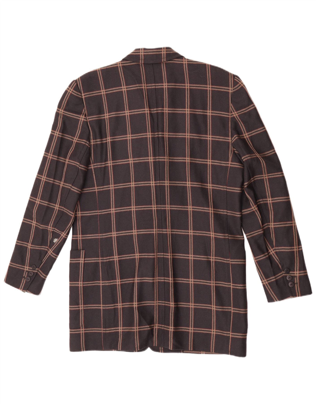 Женский удлиненный пиджак с 3 пуговицами Laurel EU 40, средний коричневый в клетку