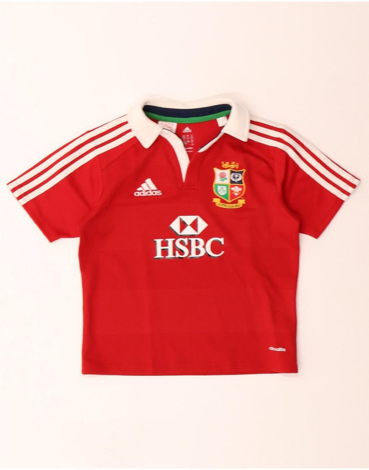 ADIDAS Boys Australia 2013 Рубашка-поло с рисунком 9-10 лет, красный полиэстер