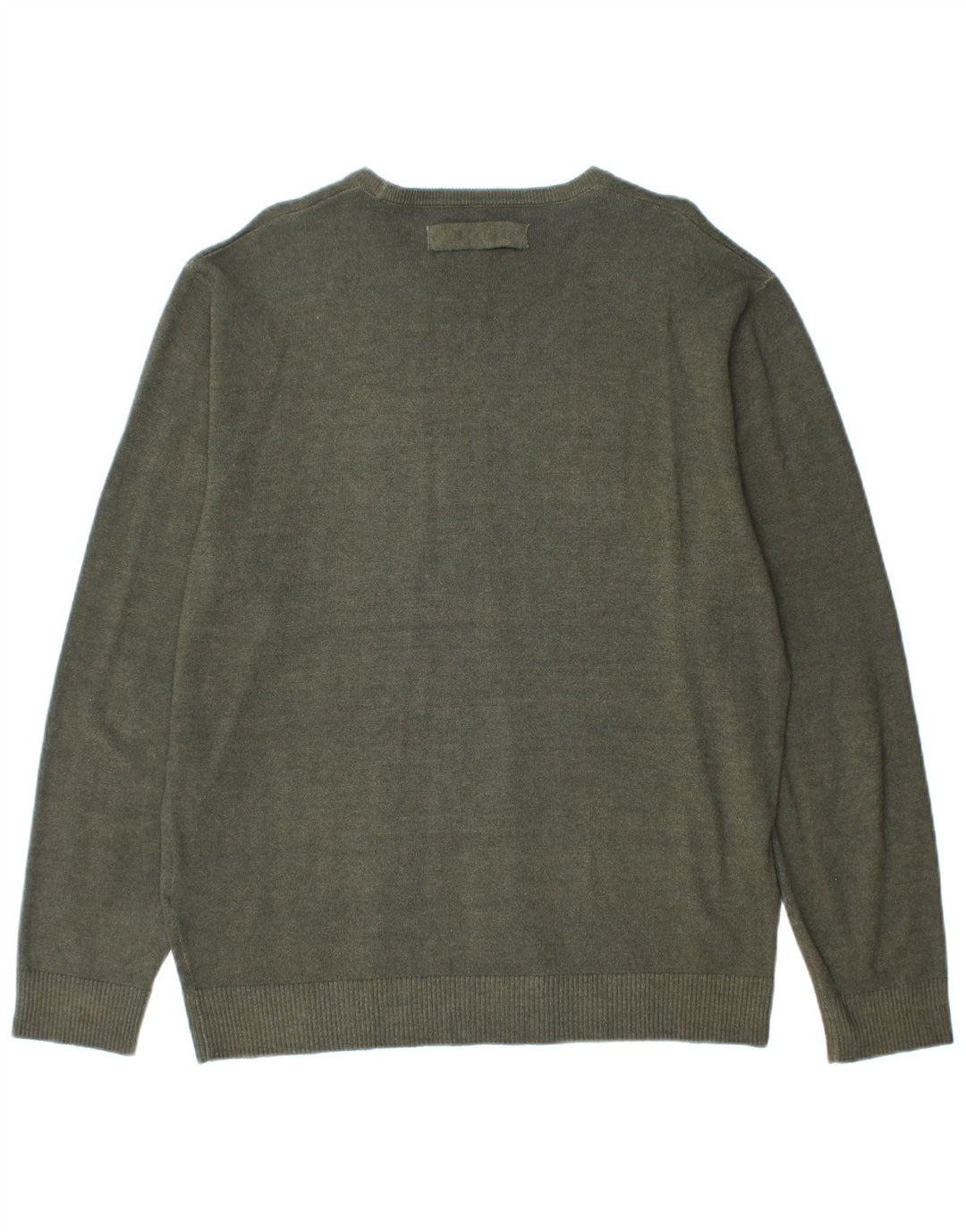 Мужской джемпер с вырезом «лодочкой» REPLAY XL, шерсть цвета хаки