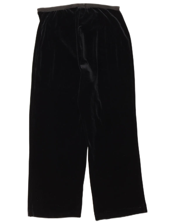 ул. Женские велюровые укороченные брюки Bernard UK 12 Medium W28 L24 Черные