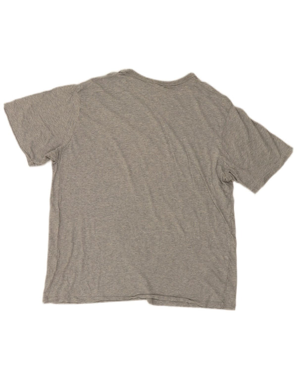 Мужская футболка с рисунком Champion 2XL, серая, хлопок