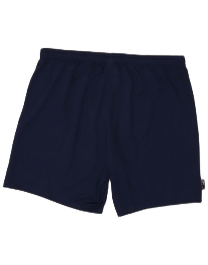 Мужские спортивные шорты Adidas Climalite, большие темно-синие, полиэстер