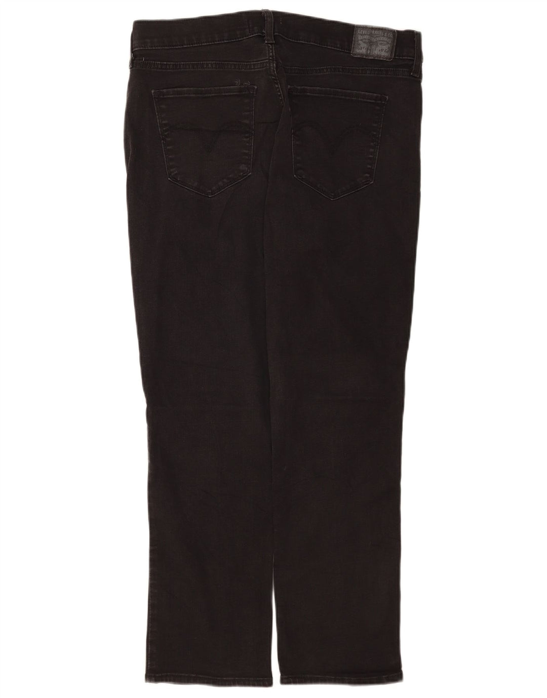 Женские классические прямые джинсы Levi's США 14 XL W32 L28 черные