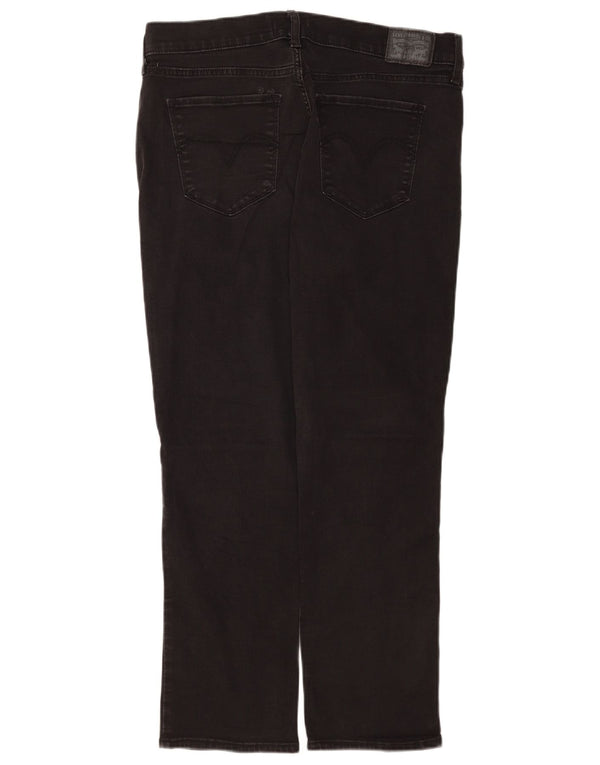 Женские классические прямые джинсы Levi's США 14 XL W32 L28 черные