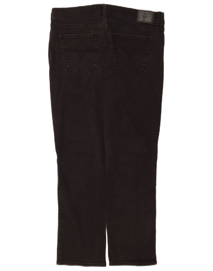 Женские классические прямые джинсы Levi's США 14 XL W32 L28 черные