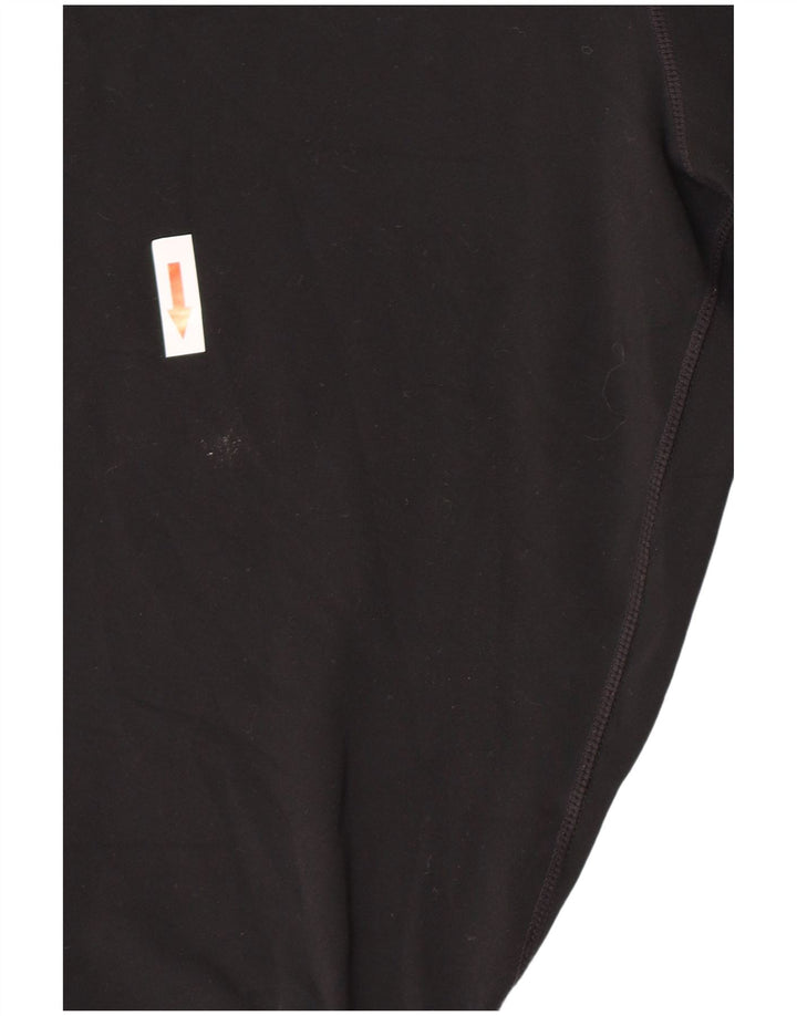 Женские леггинсы-капри Nike Dri Fit UK 12, средний черный, полиэстер