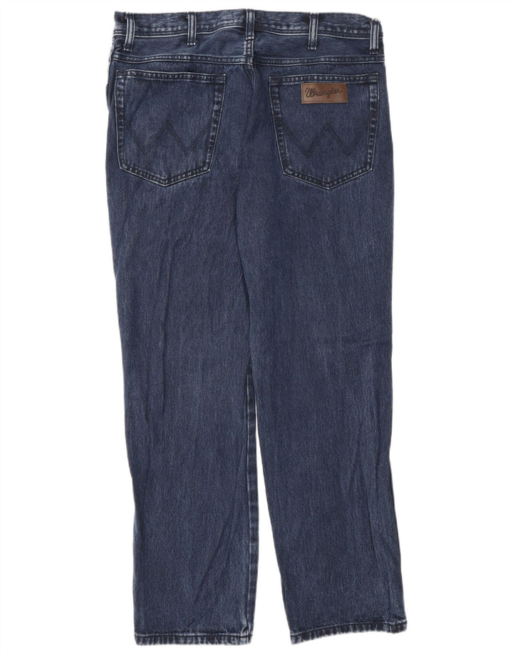 Мужские прямые джинсы Wrangler Texas W34 L30 темно-синие