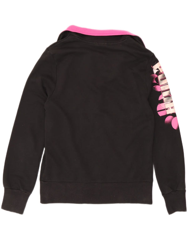 Женский спортивный костюм Puma с графическим принтом, верхняя куртка UK 14, средний черный