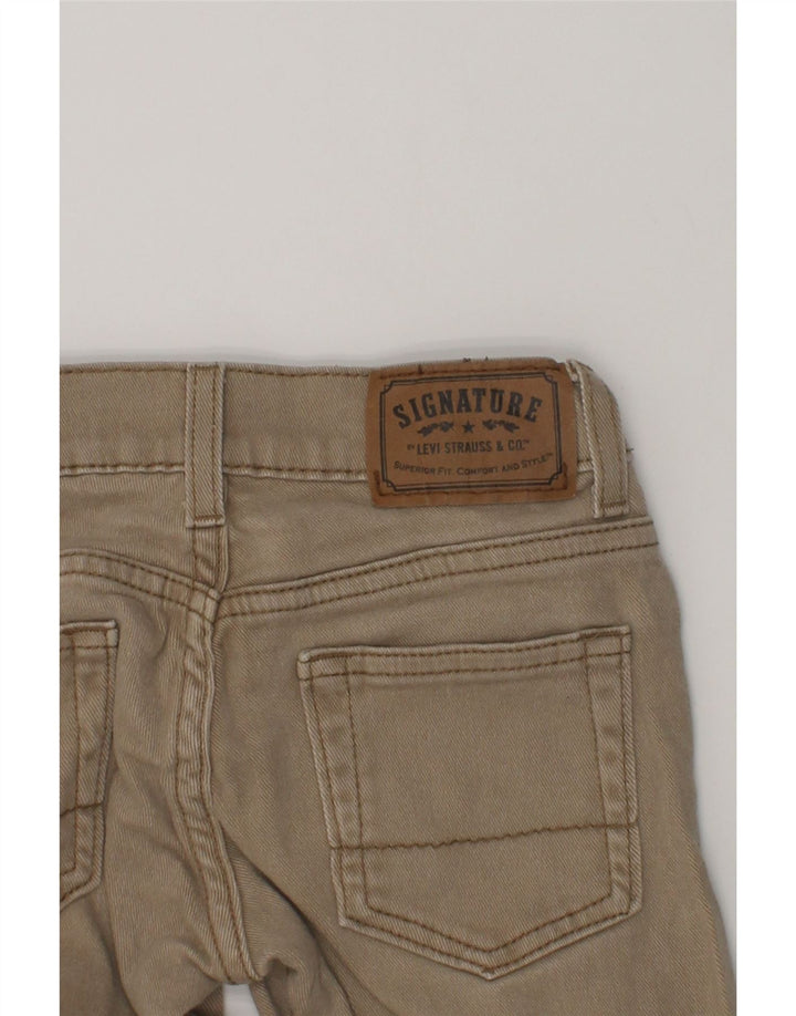 SIGNATURE BY LEVI'S Boys Straight Jeans 5-6 Years W22 L20  Brown Cotton | Vintage Signature By Levi's | Thrift | Second-Hand Signature By Levi's | Used Clothing | Messina Hembry 