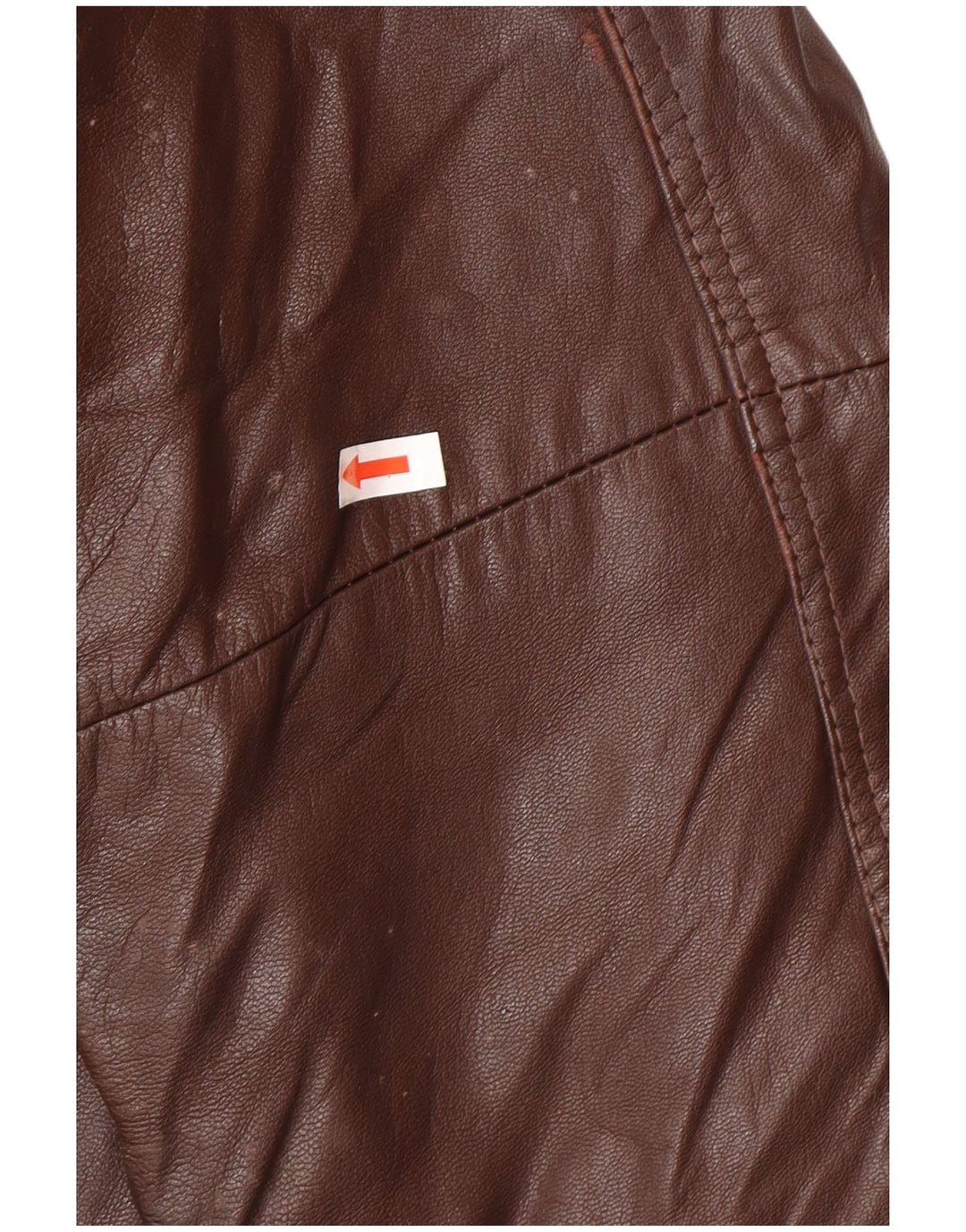 Винтажная мужская кожаная куртка IT 52 XL Коричневая